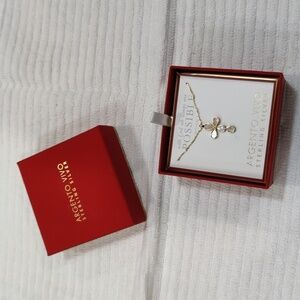 New!Argento Vivo Sterling Silver Teardrop Cross Shaped Pendant Necklace